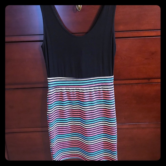 B Jewel Dresses & Skirts - Black and striped mini dress B Jewel Dresses & Skirts - Black and striped mini dress